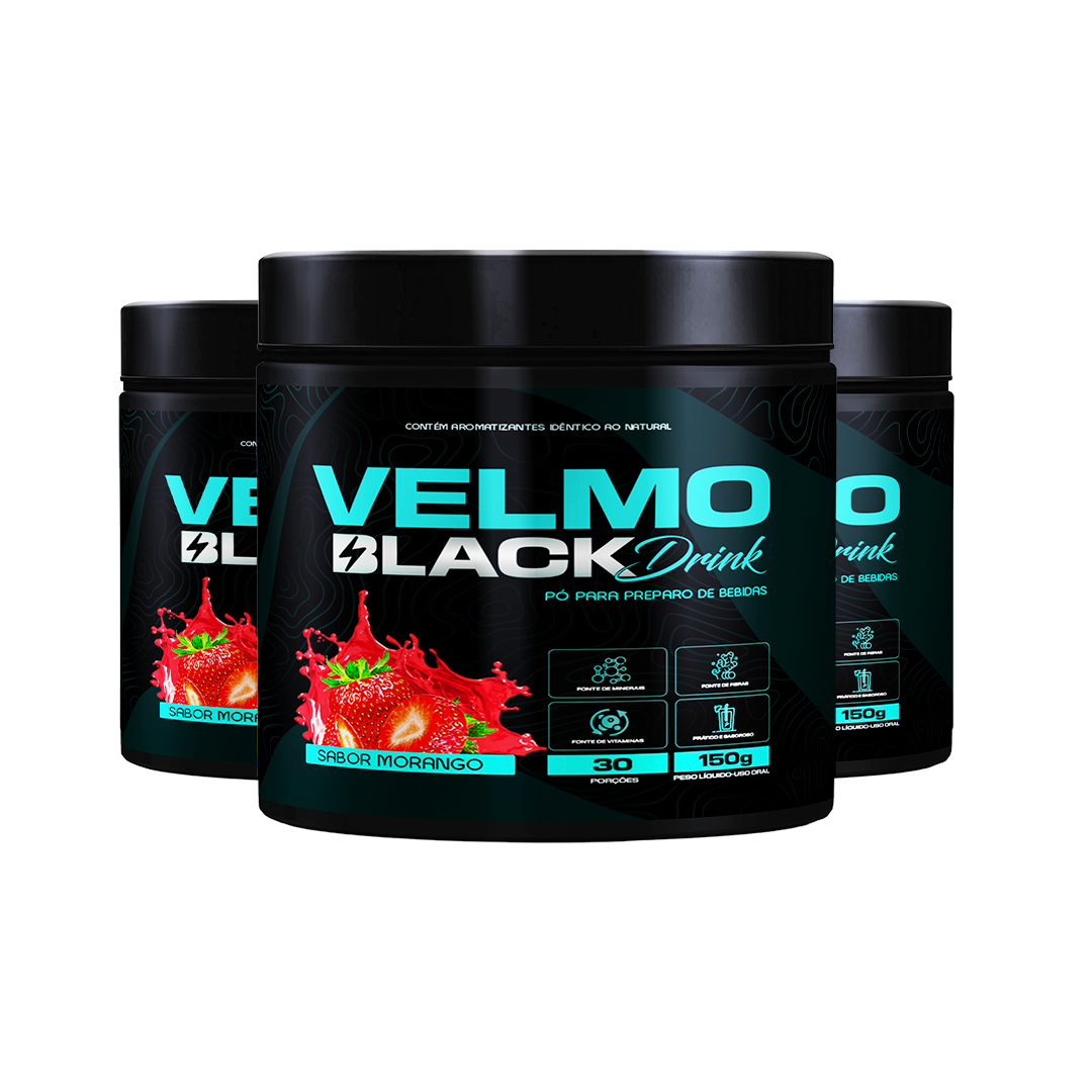 Velmo Black Drink — Morango 3